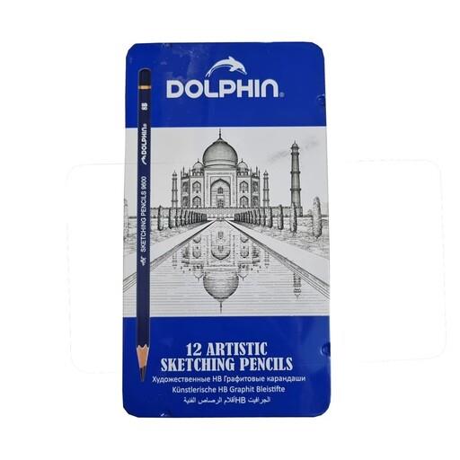 مداد طراحی دلفین مدل آرتیستیک کد 9600 بسته 12 عددی